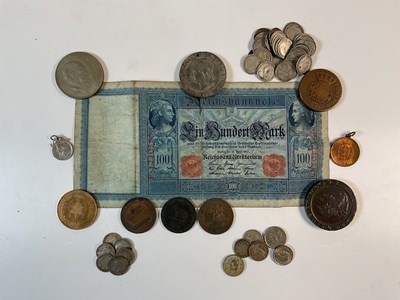 Lot 553 - A 1794 lace manufactory token, two further...