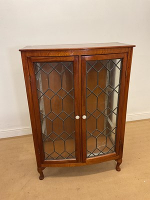 Lot 927 - A mahogany astragal glazed display cabinet,...