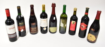 Lot 227 - Nine bottles of red wine, to include Lato,...