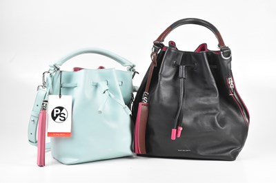 Lot 192 - PAUL SMITH; a black calfskin leather bucket...