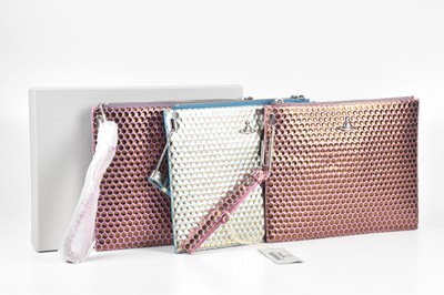 Lot 10 - VIVIENNE WESTWOOD; three metallic leather...