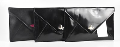 Lot 67 - VIVIENNE WESTWOOD; three black envelope...