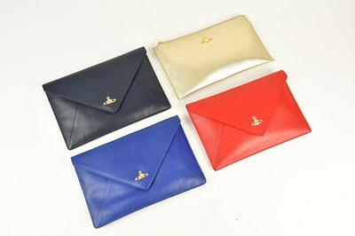 Lot 43 - VIVIENNE WESTWOOD; four leather envelope...