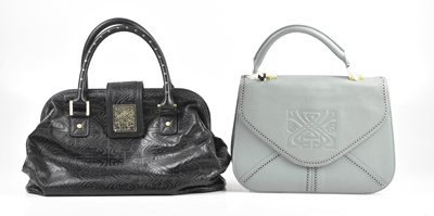 Lot 286 - BIBA; a light blue unused Portia grained...