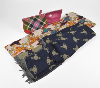 Lot 51 - VIVIENNE WESTWOOD; a wool mix multicoloured...