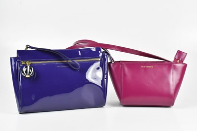 Lot 301 - LULU GUINNESS; a fuchsia pink leather...
