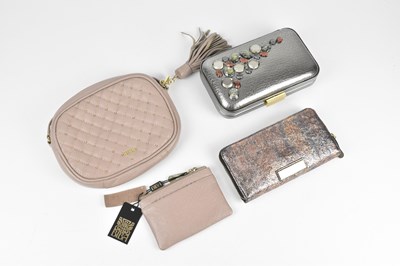 Lot 383 - BIBA; a dusky pink leather crossbody handbag...