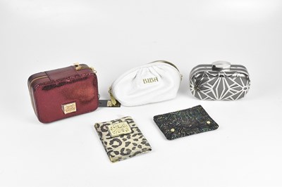 Lot 102 - BIBA; a metallic red embossed snakeskin...