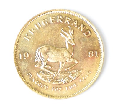 Lot 1085 - A South African Krugerrand, 1981.
