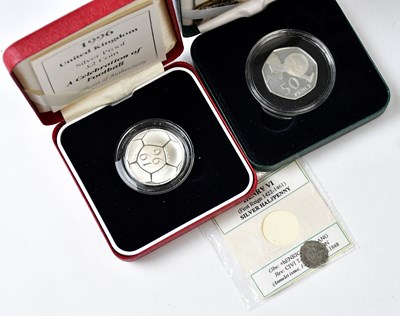 Lot 1113 - A Henry VI silver halfpenny, together with a...