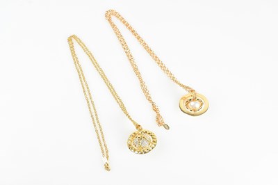 Lot 250 - VIVIENNE WESTWOOD; a gold tone plated brass...