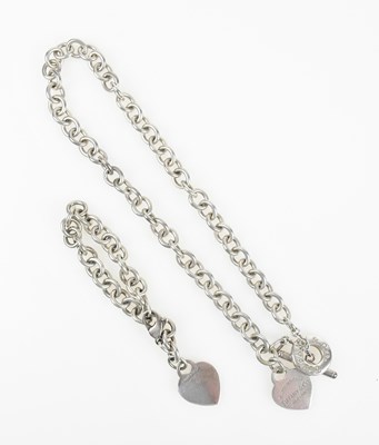 Lot 200 - TIFFANY & CO; a sterling silver circle chunky...