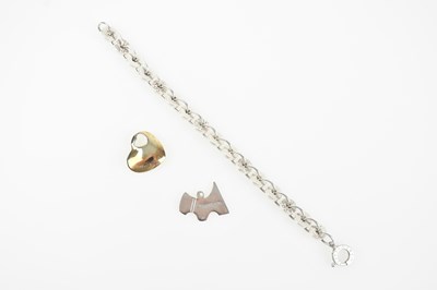 Lot 245 - TIFFANY & CO; a sterling silver bracelet from...