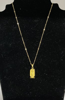 Lot 719 - A 9ct yellow gold fine link chain, length 45cm,...