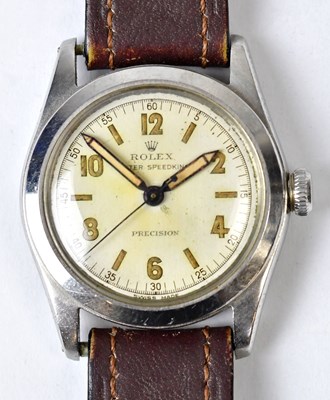 Lot 1397 - ROLEX; an Oyster Speedking wristwatch, the...