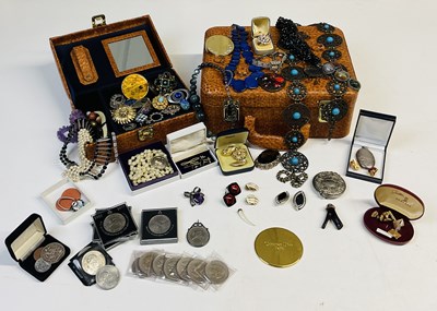 Lot 699 - A broad 9ct yellow gold wedding band, size V...