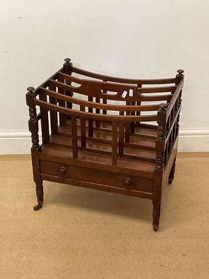 Lot 909 - A late 19th century mahogany Canterbury....