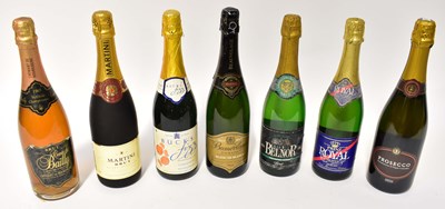 Lot 223 - Seven bottles of sparkling wine, comprising...