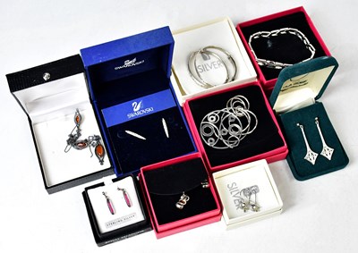 Lot 1339 - A group of 925 silver jewellery, to include...