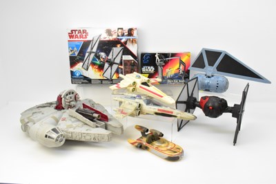 Lot 684 - STAR WARS; a large Hasbro Millennium Falcon...