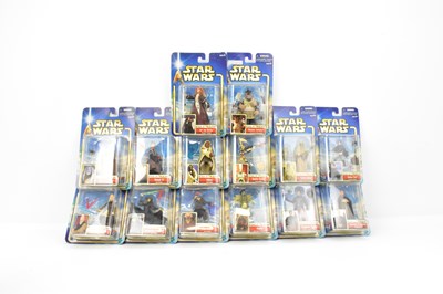 Lot 668 - HASBRO; fourteen Star Wars Attack of the...