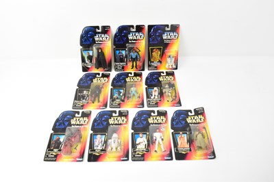 Lot 708 - STAR WARS; ten collectible figures from the...
