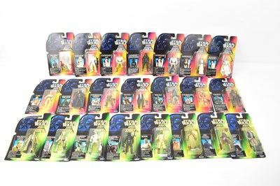 Lot 718 - STAR WARS; twenty-two collectible figures from...