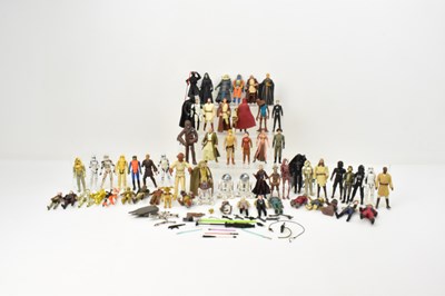 Lot 707 - STAR WARS; sixty-two various loose action...