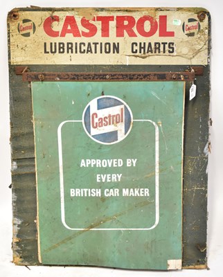 Lot 745 - A vintage Castrol Lubrication chart, 81 x 61cm...