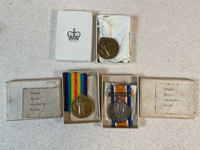 Lot 109 - Three WWI medals, comprising a Victory and...
