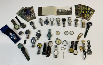 Lot 811 - A large collection of mainly wristwatches,...
