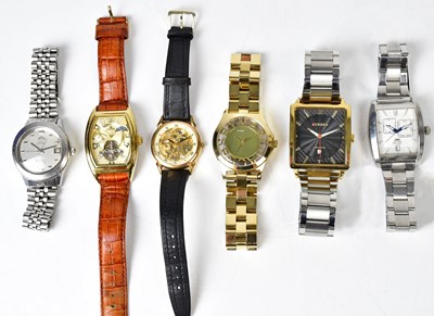 Lot 1408 - Six gentlemen's wristwatches, to include AAA...