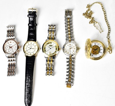 Lot 1399 - ROTARY; four gentlemen's fashion watches, and...
