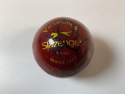 Lot 465 - JOE ROOT; a signed full size Slazenger cricket...