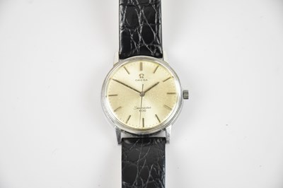 Lot 500 - OMEGA; a gentleman's stainless steel...