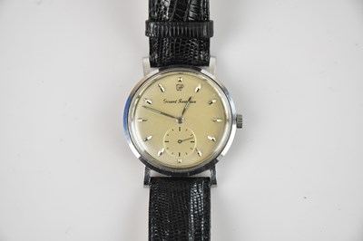 Lot 494 - GIRARD-PERREGAUX; a gentleman's stainless...