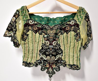 Lot 75 - An early 20th century sari, comprising full...