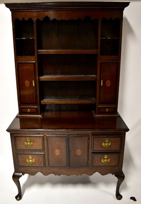 Lot 80 - A Georgian-style crossbanded oak and mahogany...