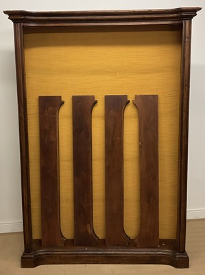 Lot 952 - A tall and narrow mahogany open bookcase, with...