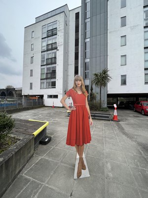 Lot 13 - TRAM TAYLOR; life size, cardboard cut out