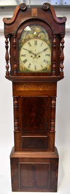 Lot 138 - BADEN, HOLYHEAD; a Georgian oak, mahogany and...