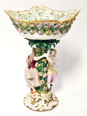 Lot 184 - A late 19th Meissen-style century figural...