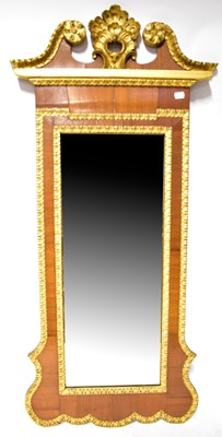 Lot 82 - A 19th century walnut and parcel gilt painted...