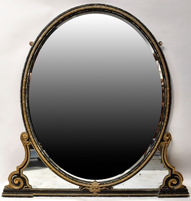 Lot 83 - A large Victorian ebonised and gilt-heightened...