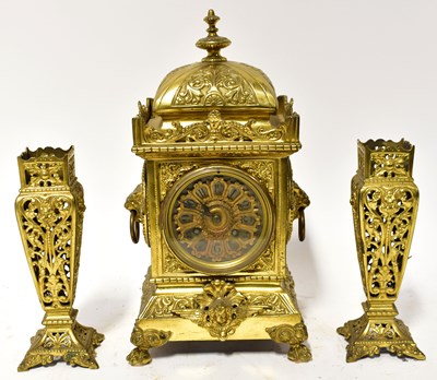 Lot 109 - A late 19th/early 20th century gilt brass...