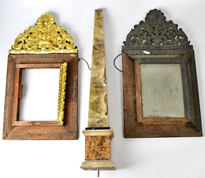 Lot 778 - Two Continental frames with shaped pediments,...