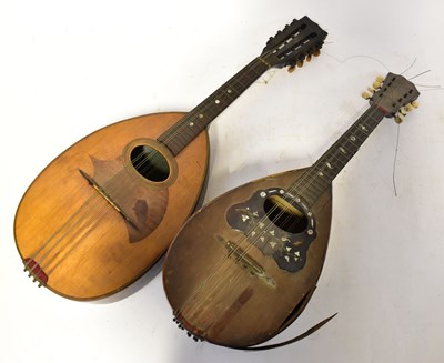 Lot 1015 - A mother-of-pearl inlaid and tortoiseshell...