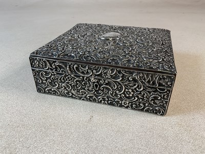 Lot 594 - HENRY MATTHEWS; a large leather silver clad...