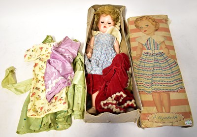 Lot 543 - An Elizabeth doll with blue dress designed by...