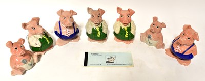 Lot 194 - WADE; seven NatWest Piggy banks, comprising...